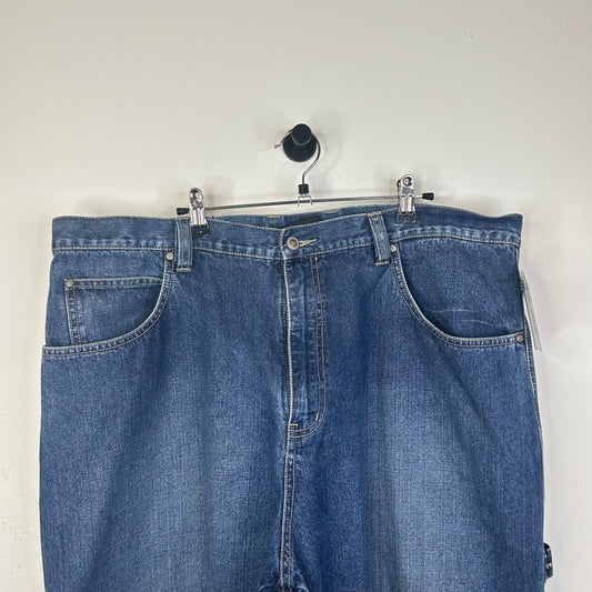 ROCA WEAR EMBROIDERED BACK POCKET BLUE DENIM PANT