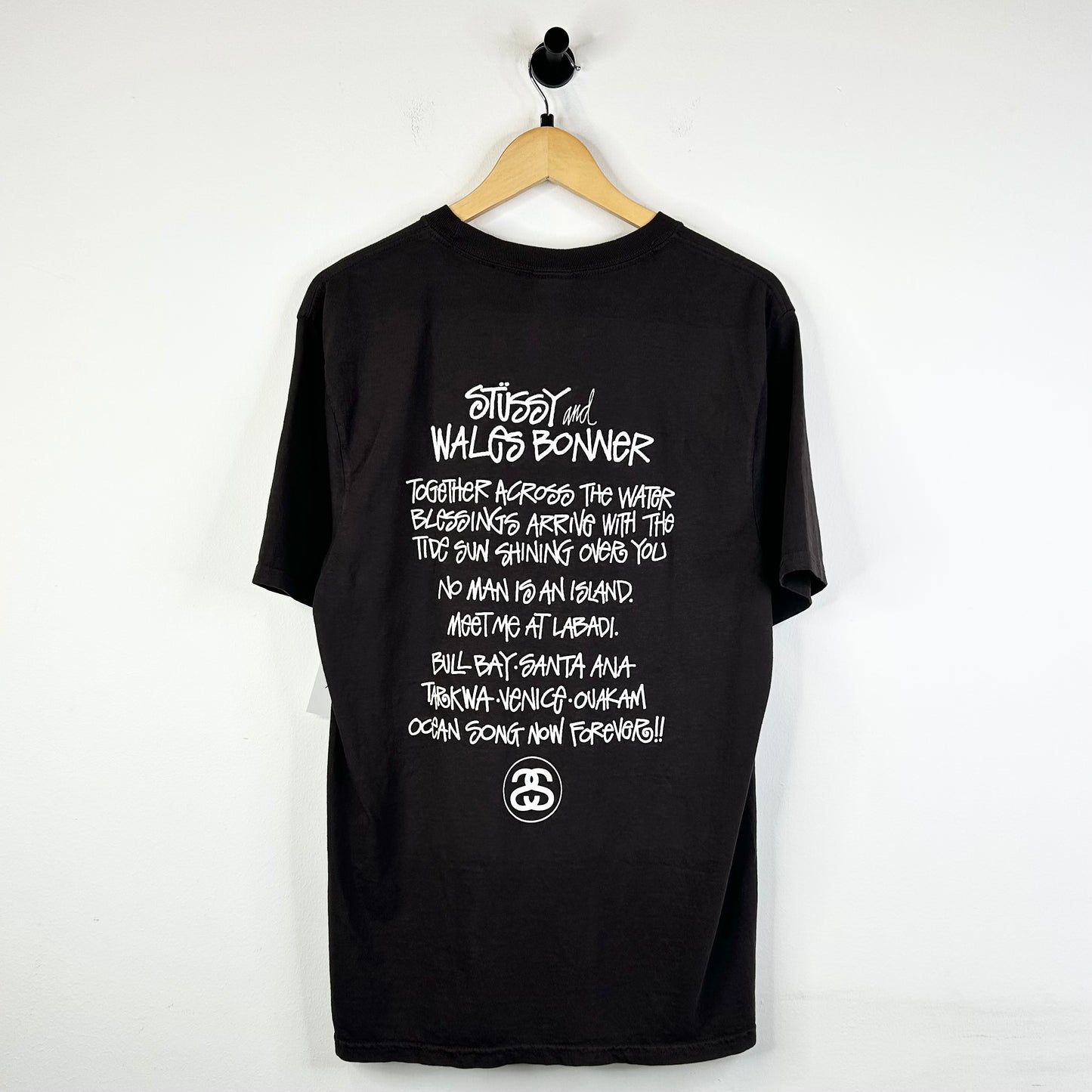 STUSSY X WALES BONNER T SHIRT BROWN