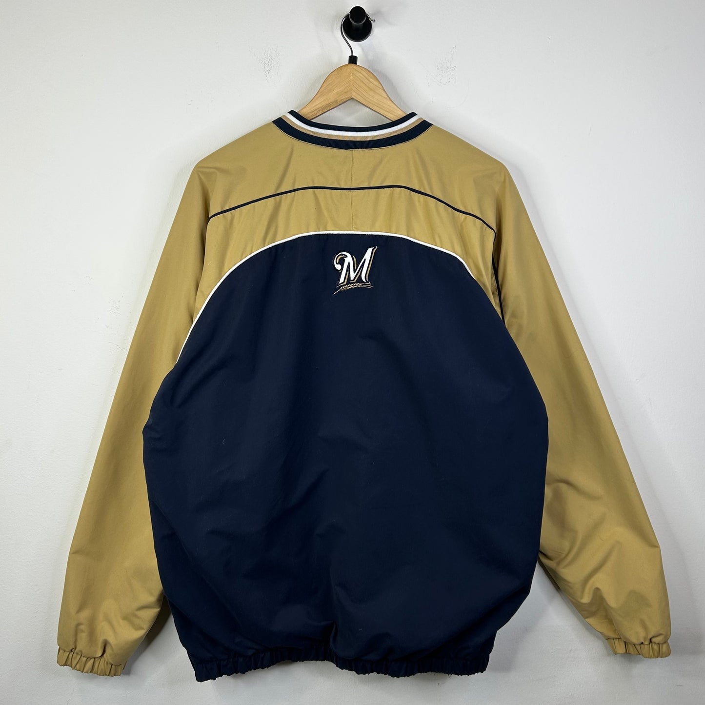 BREWERS WINDBREAKER CREWNECK
