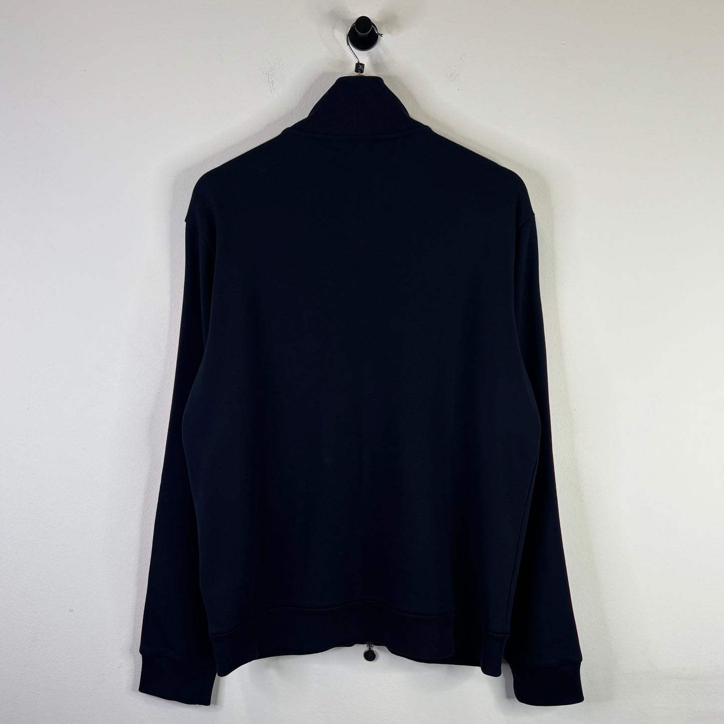 MONCLER NAVY RED WHITE STRIPED ZIP UP