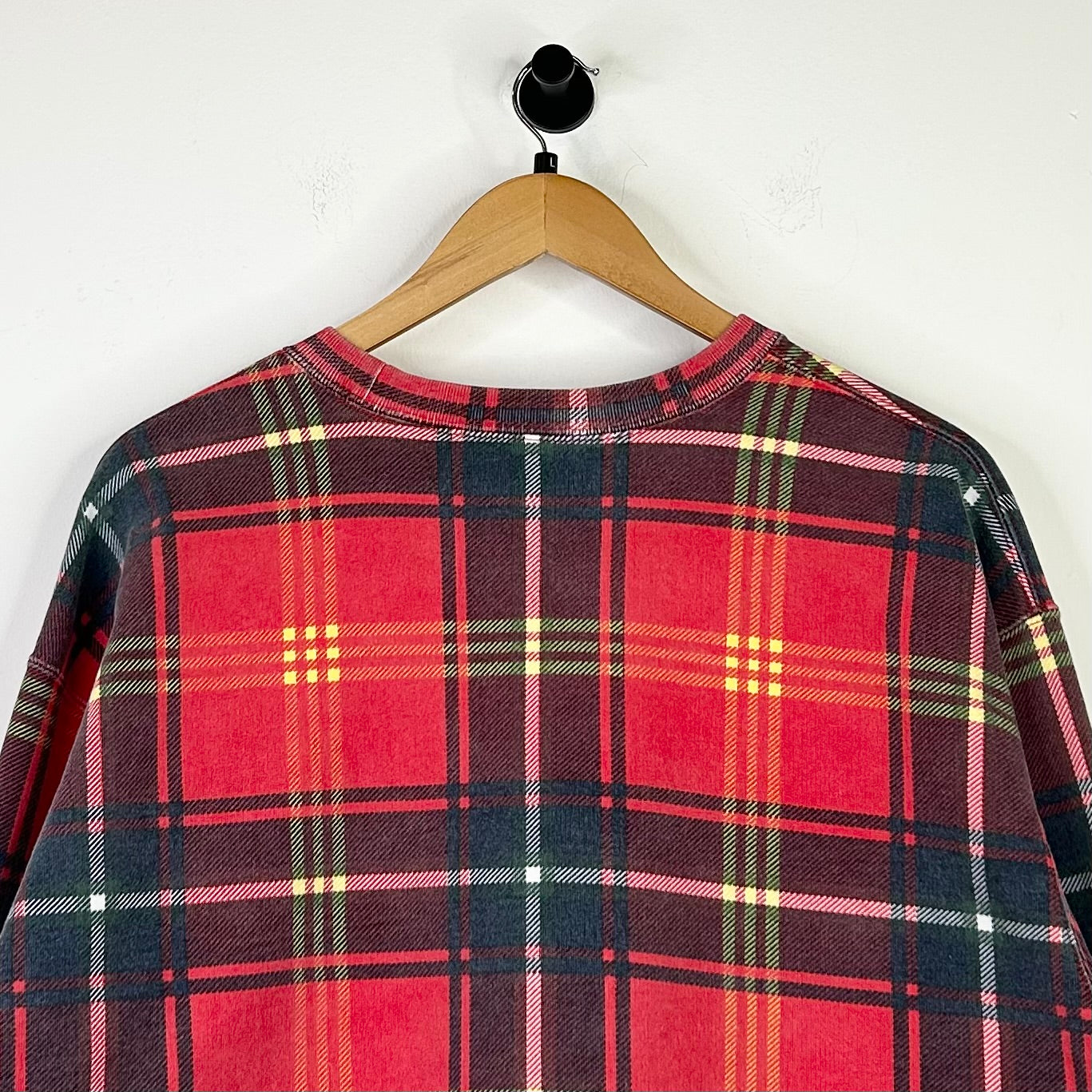 SUPREME NEW YORK PLAID CREWNECK