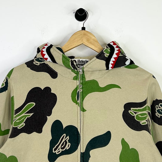 BAPE DEF CAMO SHARK FULL ZIP HOODIE A BATHING APE
