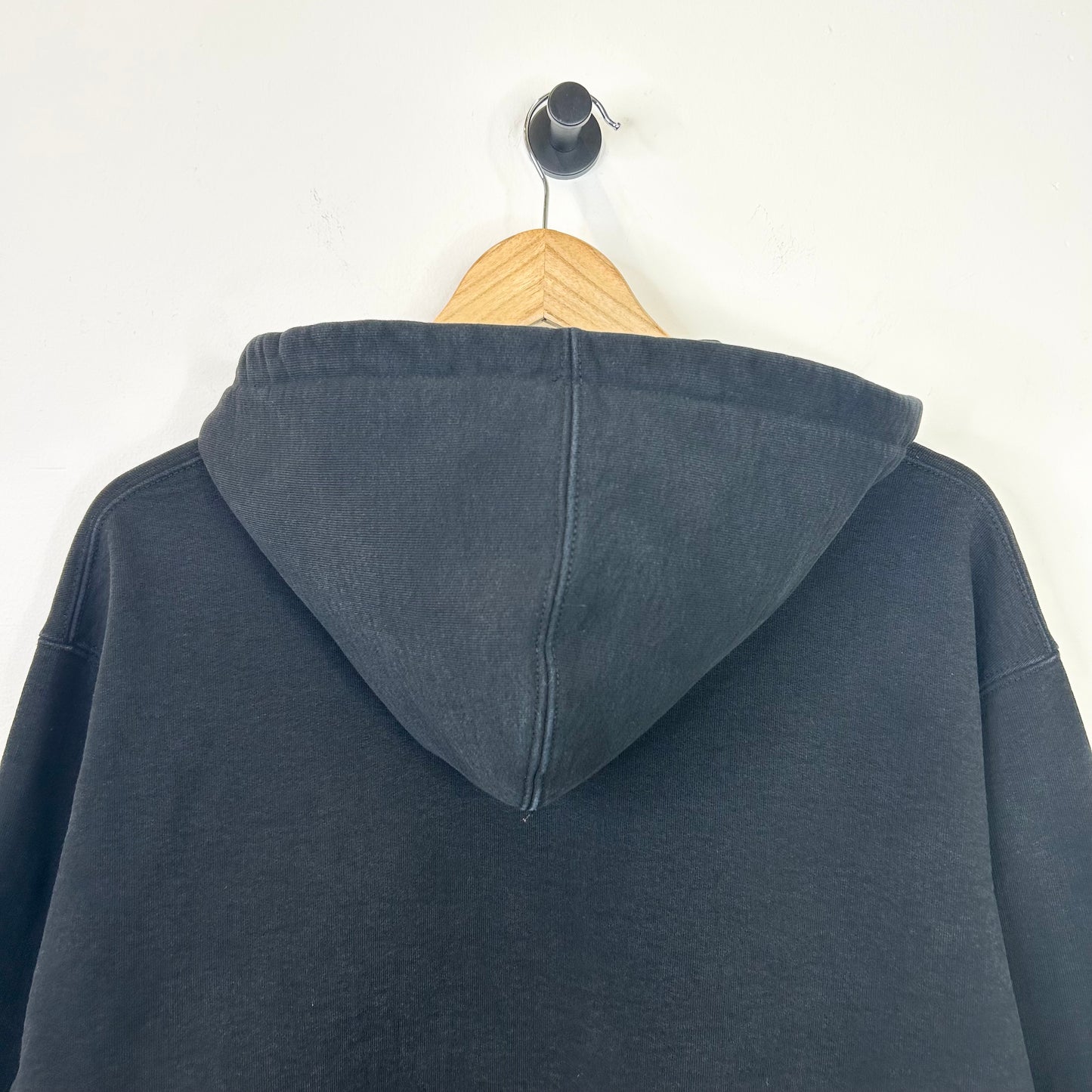 SUPREME COLLEGIATE BLACK AND WHITE HOODIE