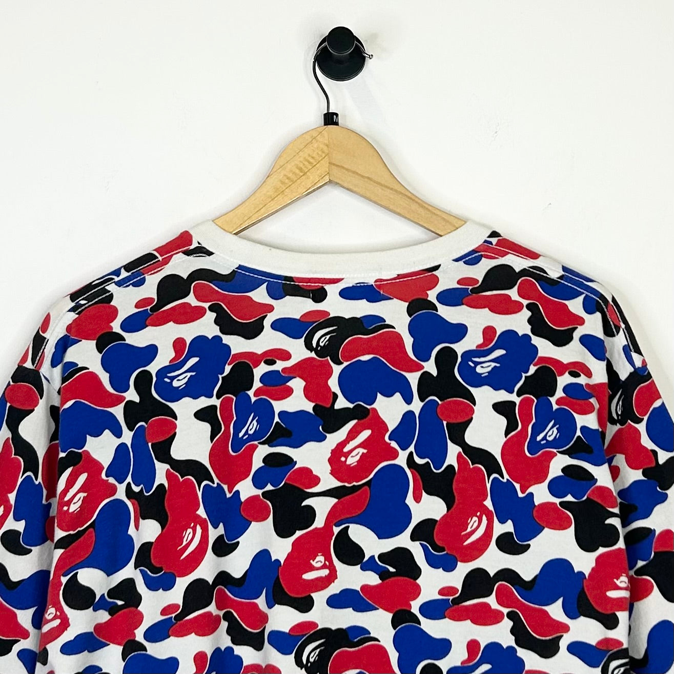 BAPE CARHARTT RED WHITE & BLUE CAMO TEE