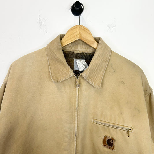 CARHARTT J43 BIG PATCH FLANNEL LINED DETROIT JACKET