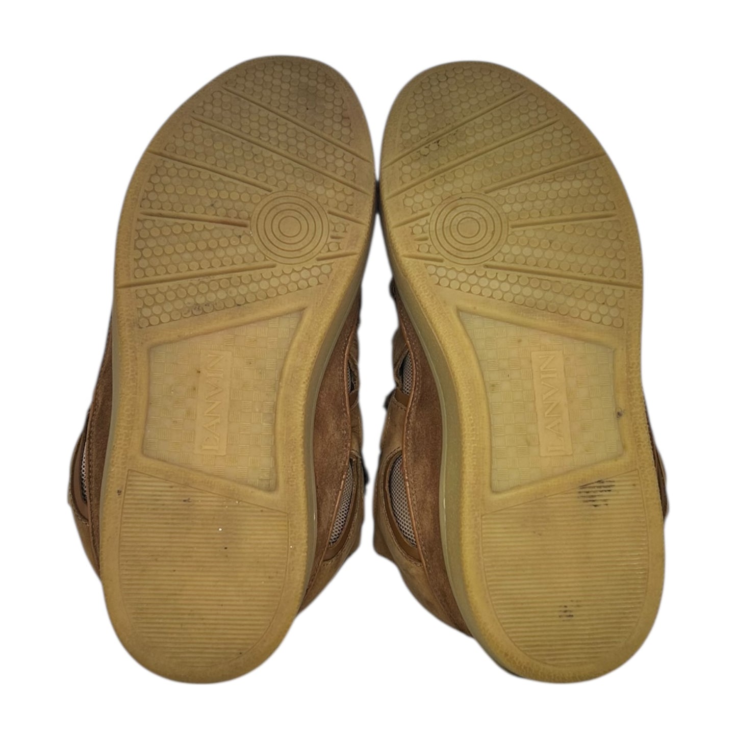 PREOWNED LAVIN CURB SNEAKERS HONEY