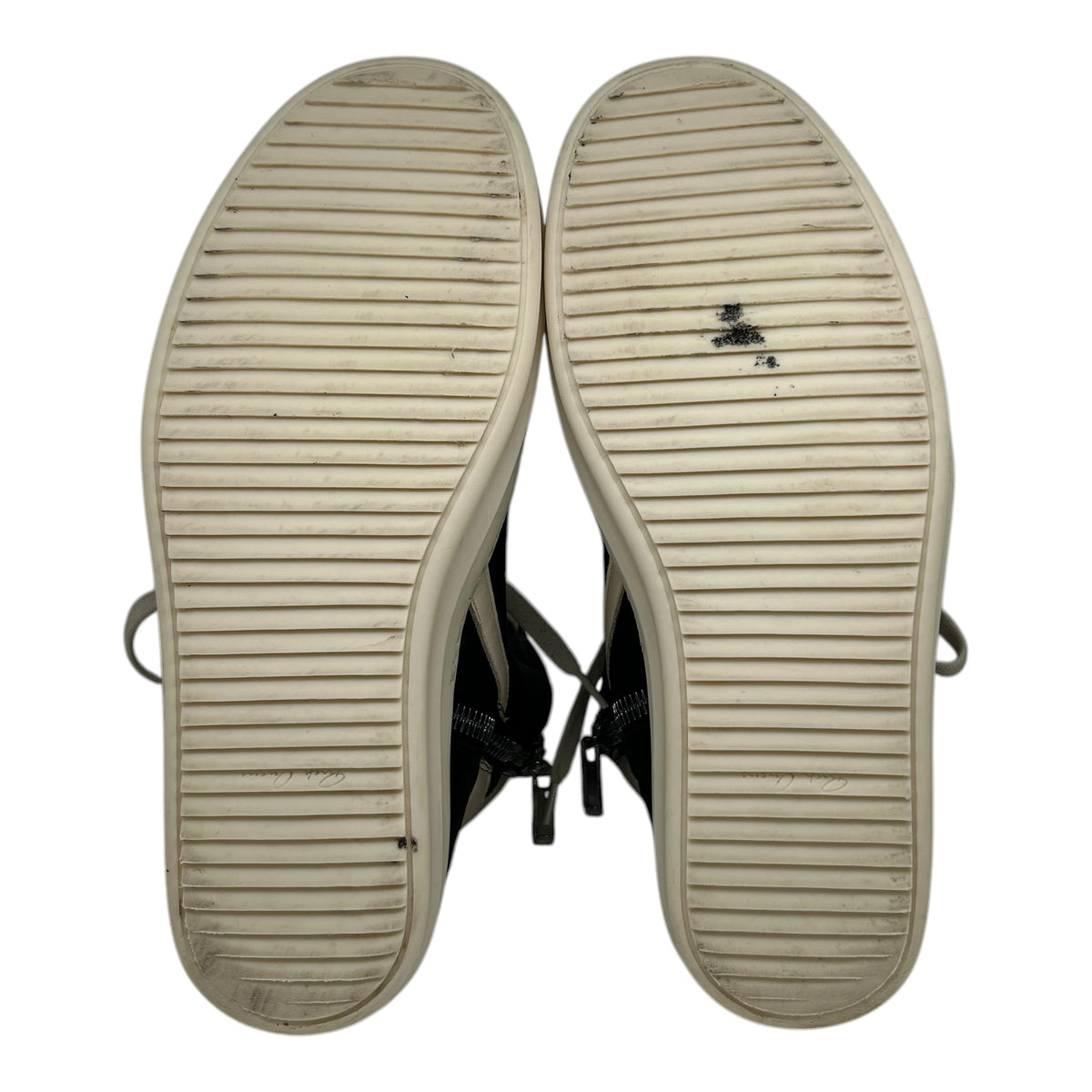 PREOWNED RICK OWENS GEOBASKET BLACK MILK