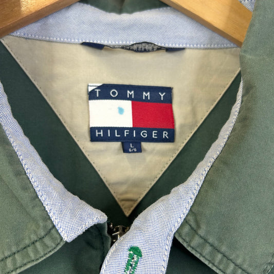 TOMMY HILFIGER HUNTER GREEN HARINGTON JACKET