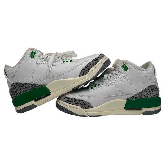 PREOWNED JORDAN 3 LUCKY GREEN SIZE 5Y
