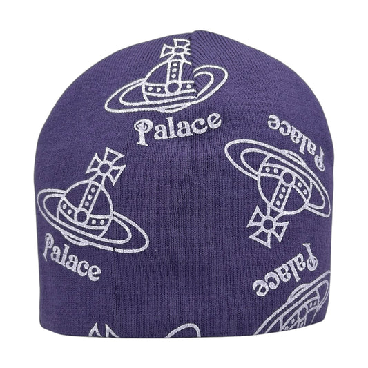 PALACE X VIVIENNE WESTWOOD PURPLE BEANIE