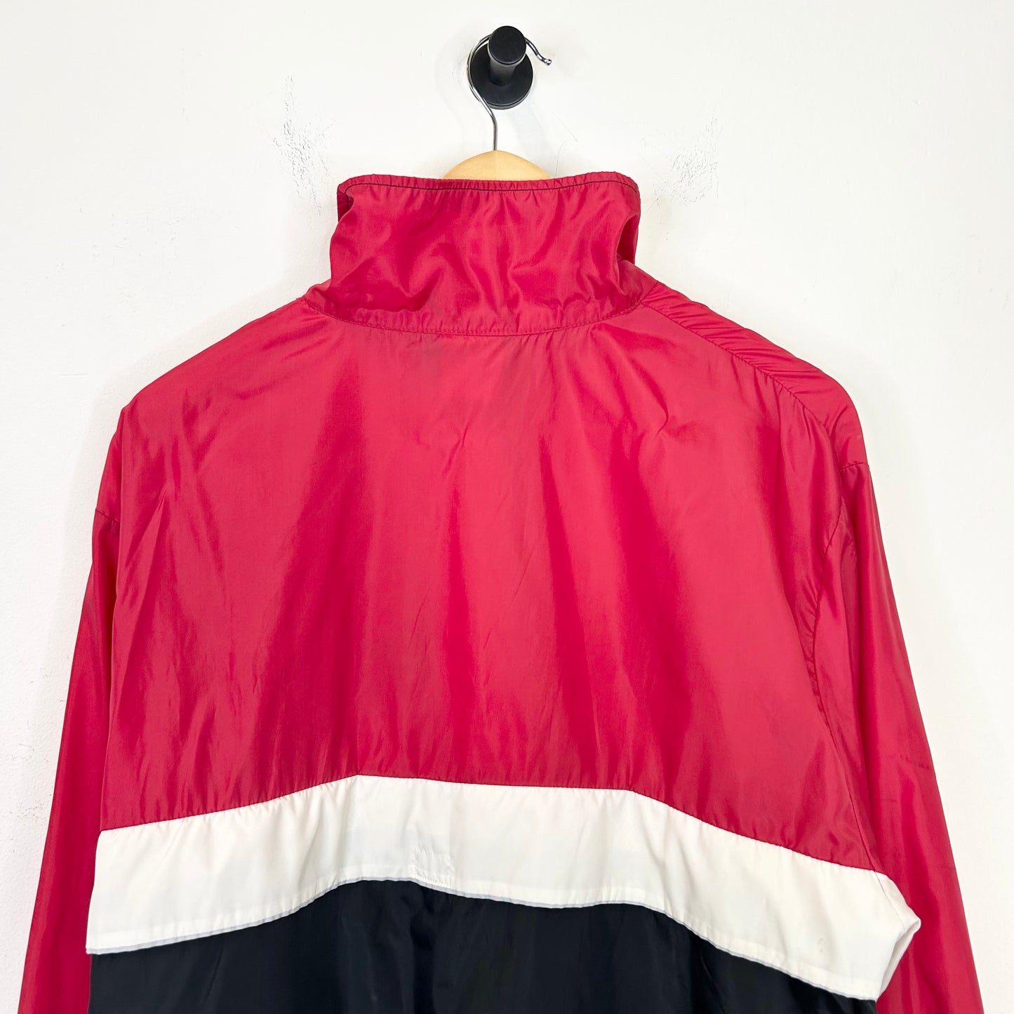 RED WHITE AND BLACK 80S NIKE WINDBREAKER