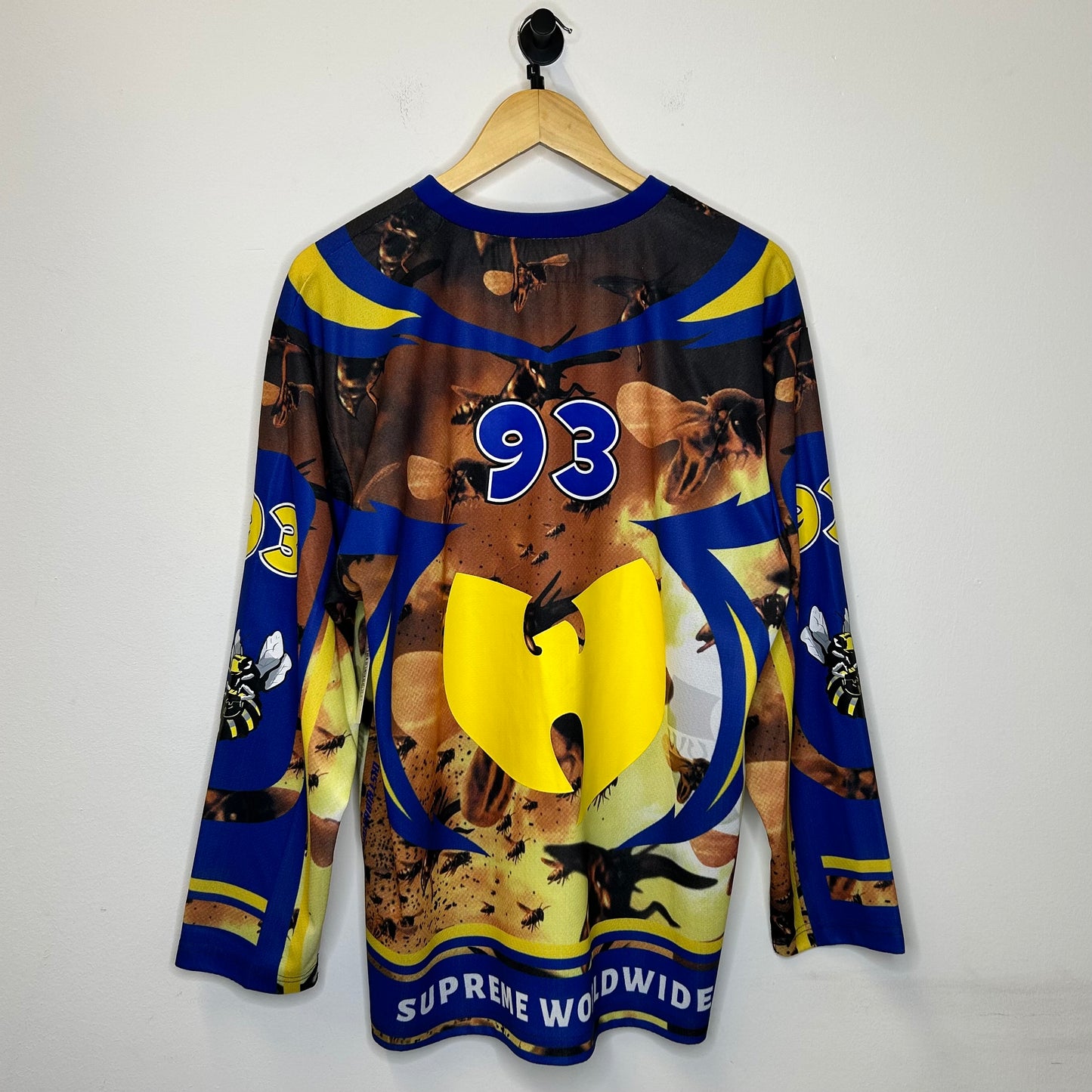 SUPREME WU-TANG CLAN HOCKEY JERSEY BLUE YELLOW