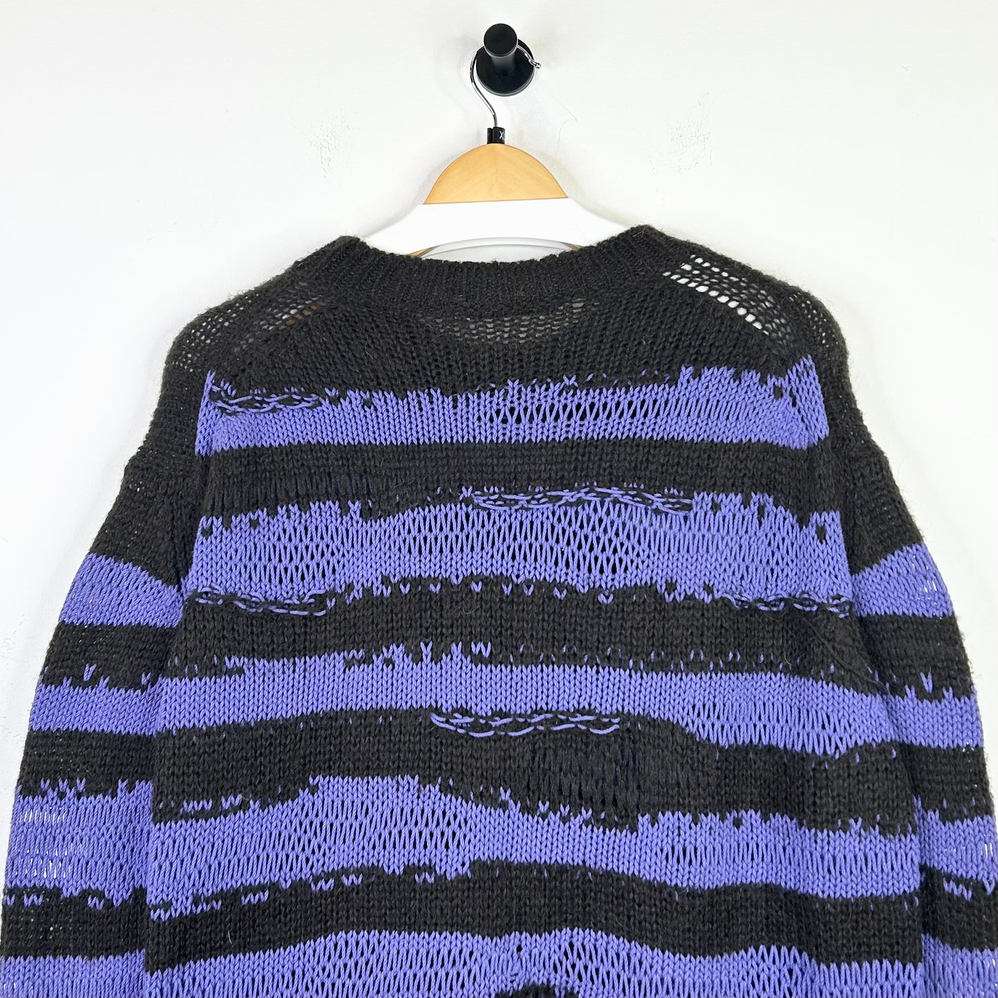 ACNE STUDIOS PURPLE/BLACK SWEATER