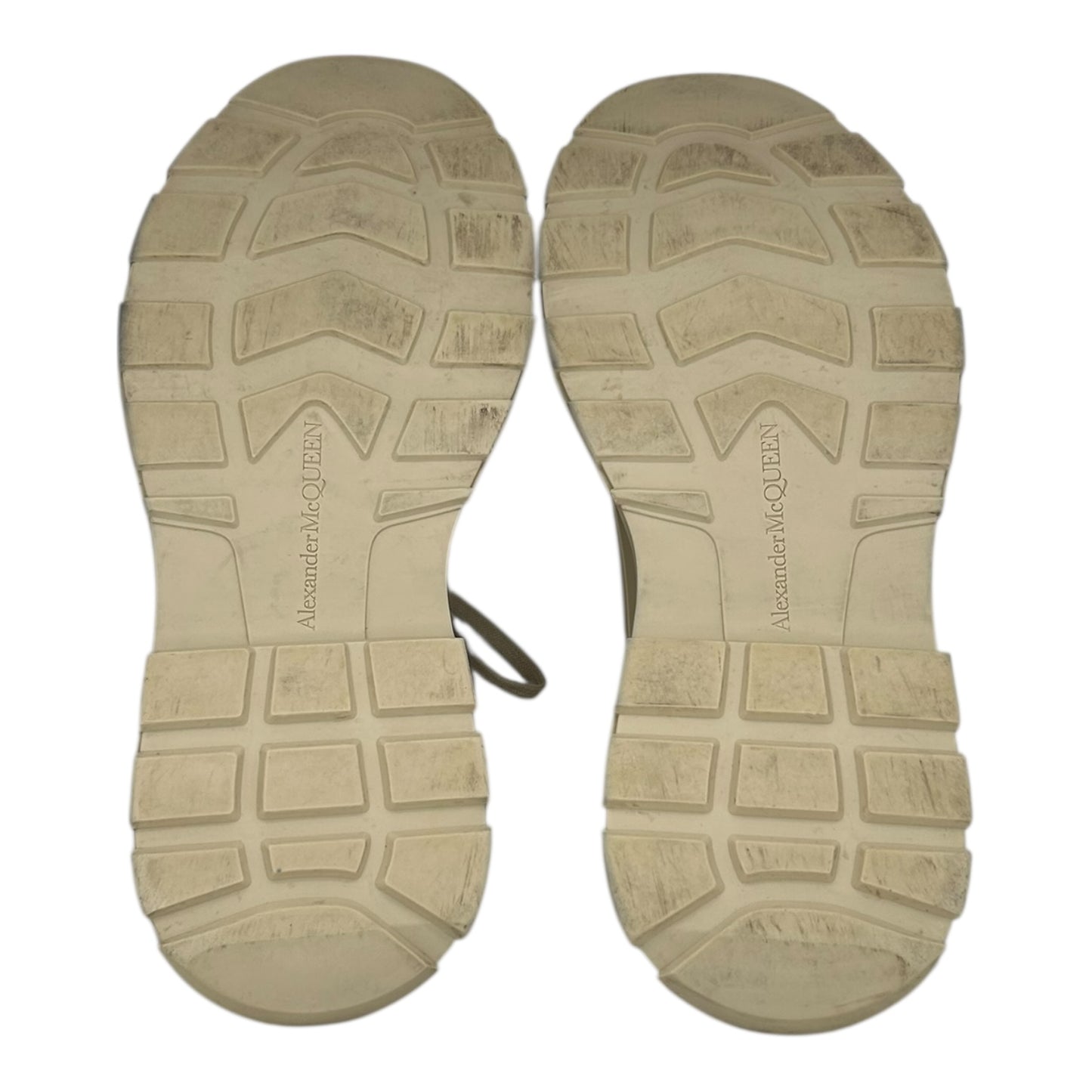 PREOWNED ALEXANDER MCQUEEN TREAD SLICK LACE UP SNEAKER DARK PEARL