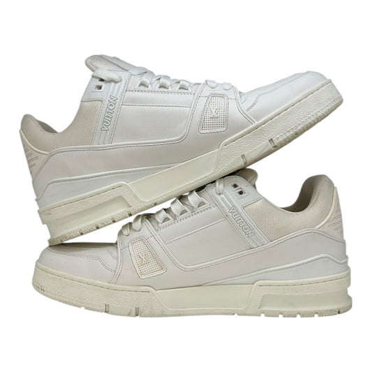 PRE OWNED LOUIS VUITTON TRAINER SNKR ALL WHITE