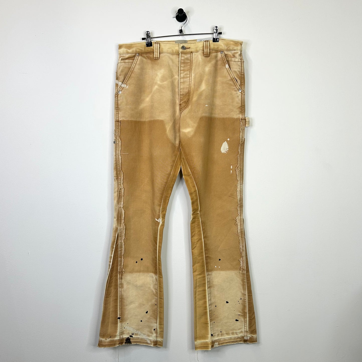 GALLERY DEPT. TAN FLARE CARPENTER PANTS