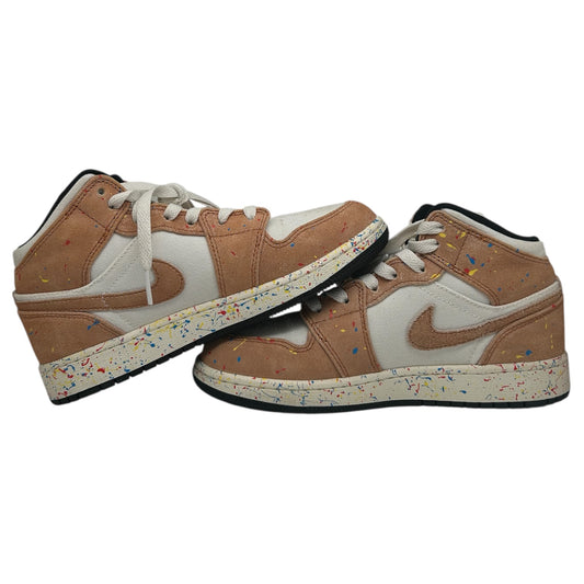 JORDAN 1 MID BRUSHSTROKE PREOWNED SIZE 4Y