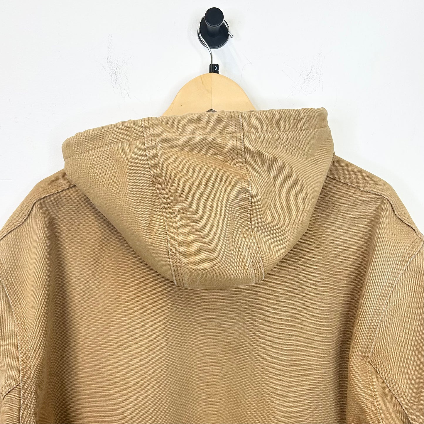 CARHARTT TAN HOODED THERMAL LINED JACKET