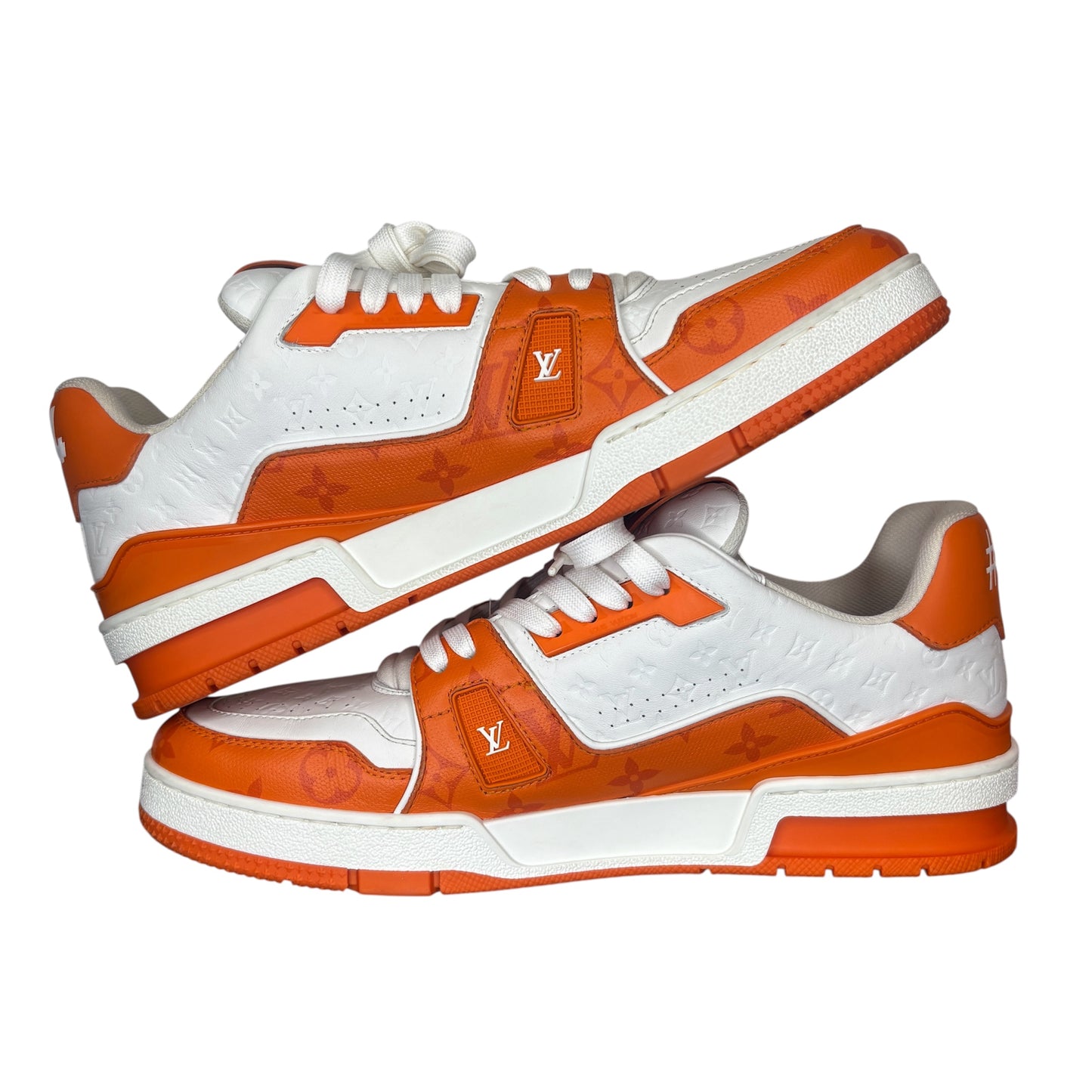 PREOWNED LOUIS VUITTON ORANGE MONOGRAM TRAINER