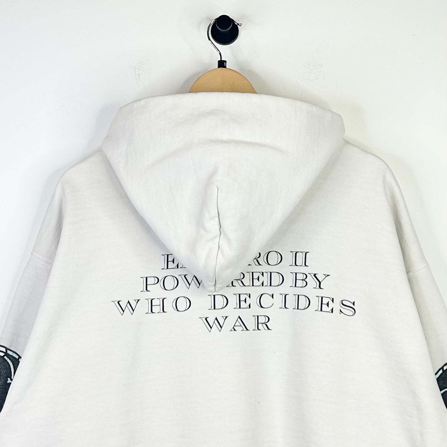 WHO DECIDES WAR STAINED GLASS CREAM HOODIE