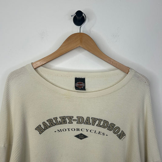 HARLEY DAVIDSON WAFFLE KNIT LONGSLEEVE WISCONSIN DELLS