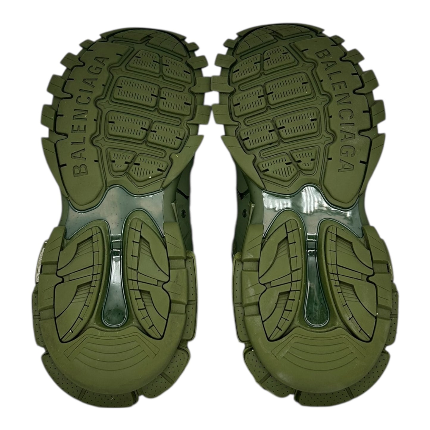 PREOWNED BALENCIAGA TRACK RUNNER OLIVE GREEN