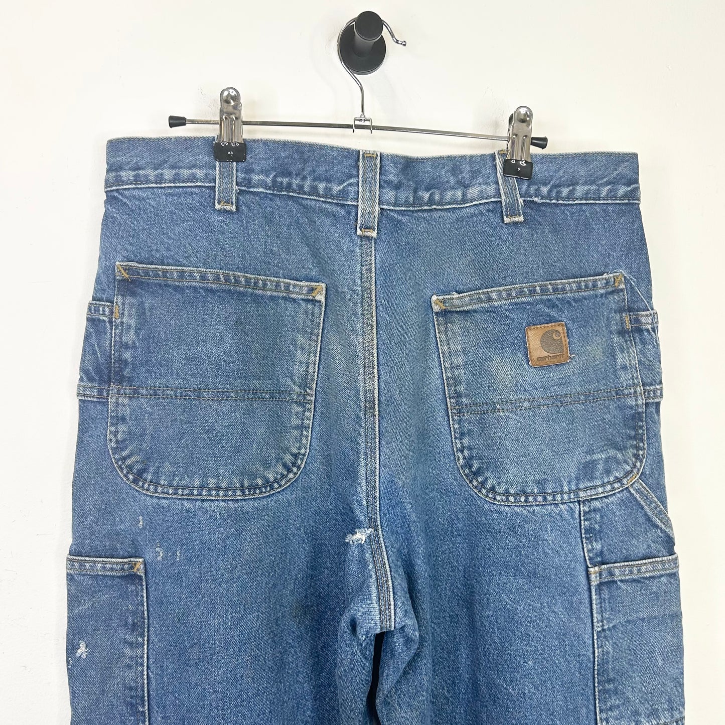 CARHARTT DISTRESSED LINED BLUE JEANS