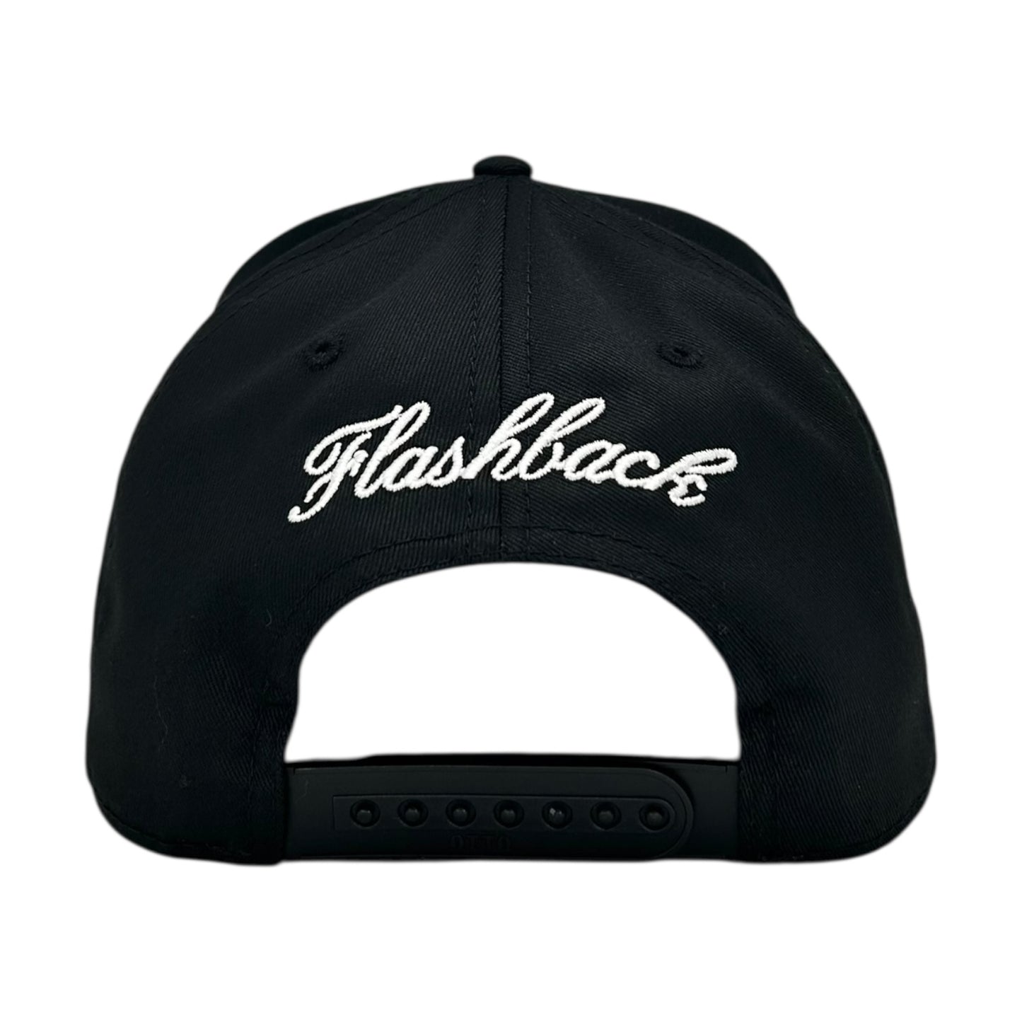 FLASHBACK BLACK WHITE BUTTERFLY EFFECT LOGO SNAPBACK HAT
