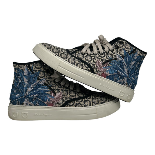 PREOWNED SALVATORE FERRAGAMO BORG HIGH TOP
