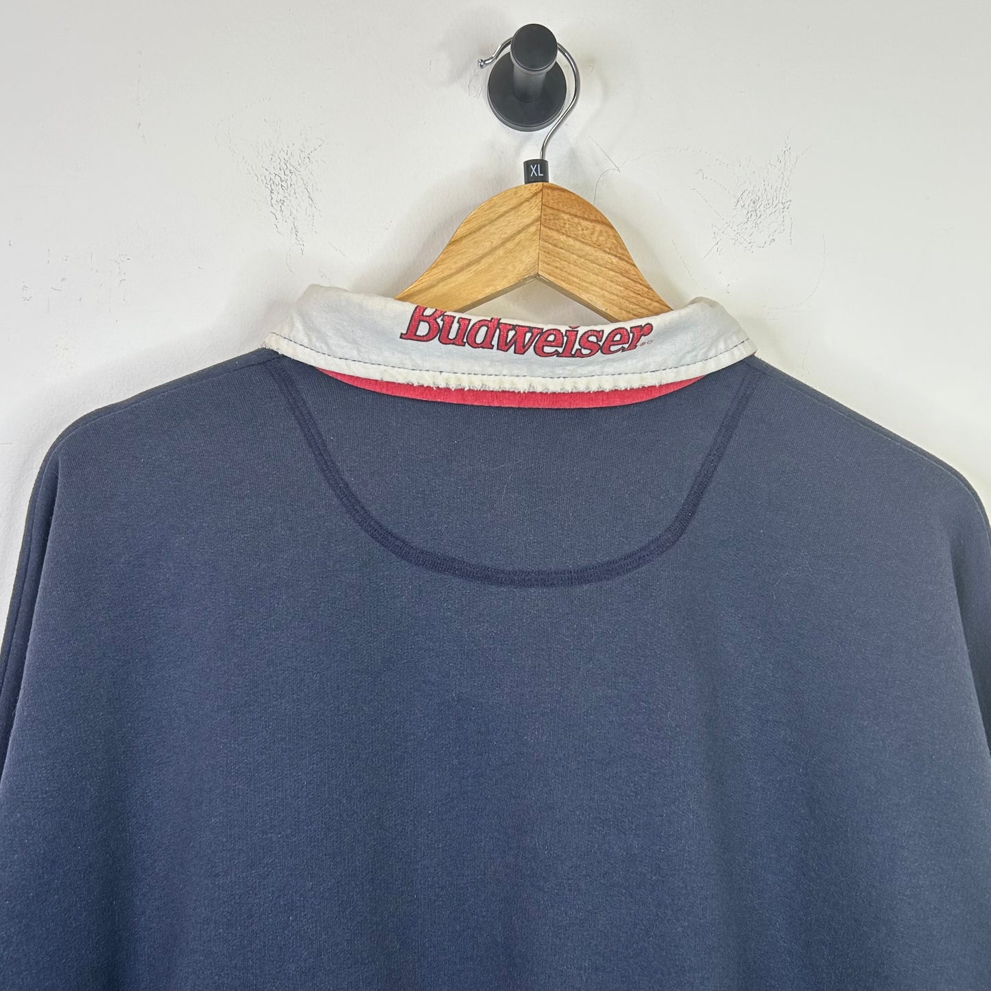 BUDWEISER QUARTER ZIP SWEATER