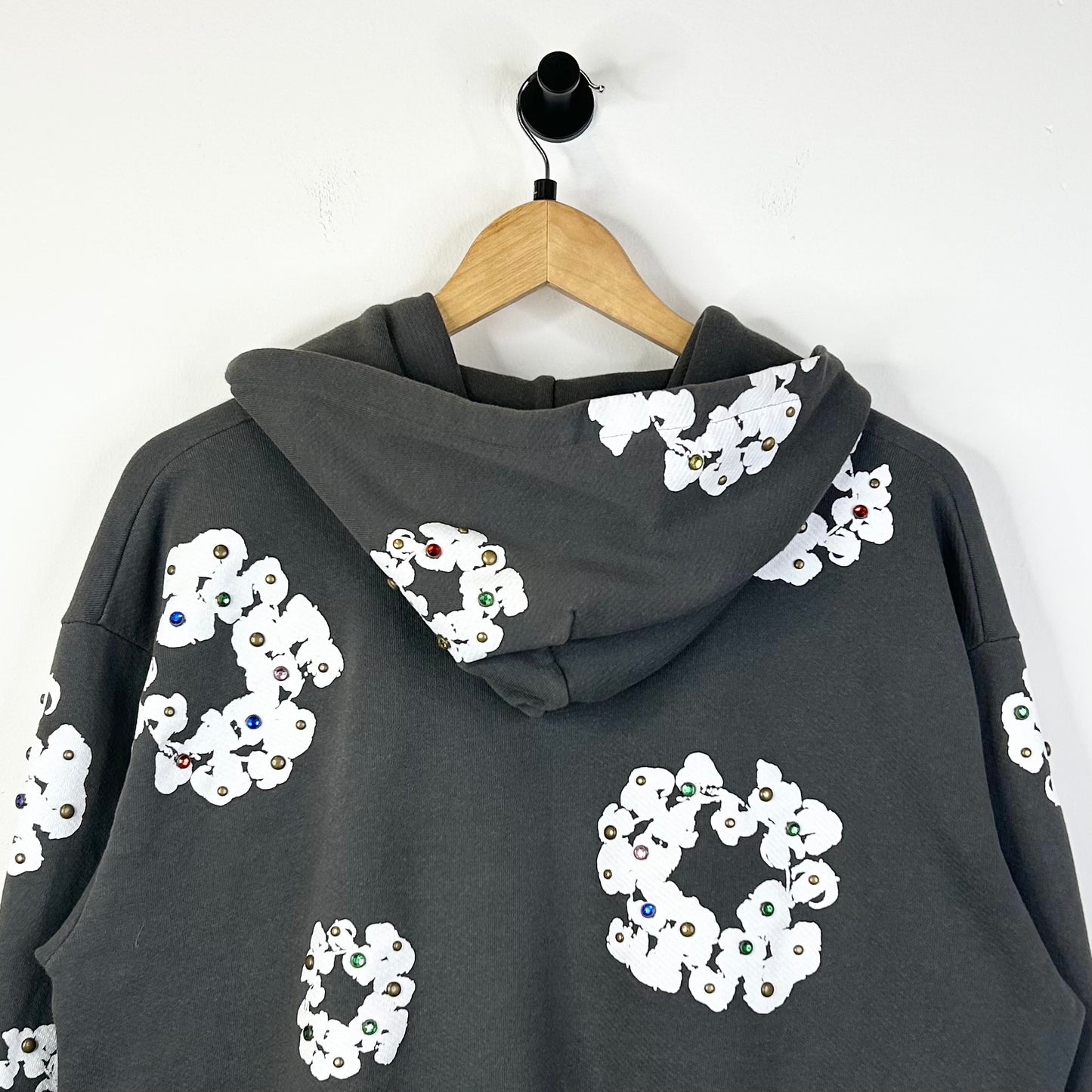 DENIM TEARS RHINESTONE WREATH ZIP UP