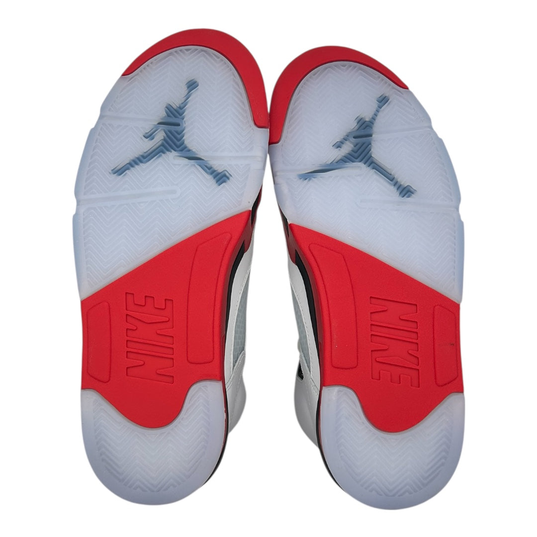 PREOWNED JORDAN 5 FIRE RED BLACK TONGUE