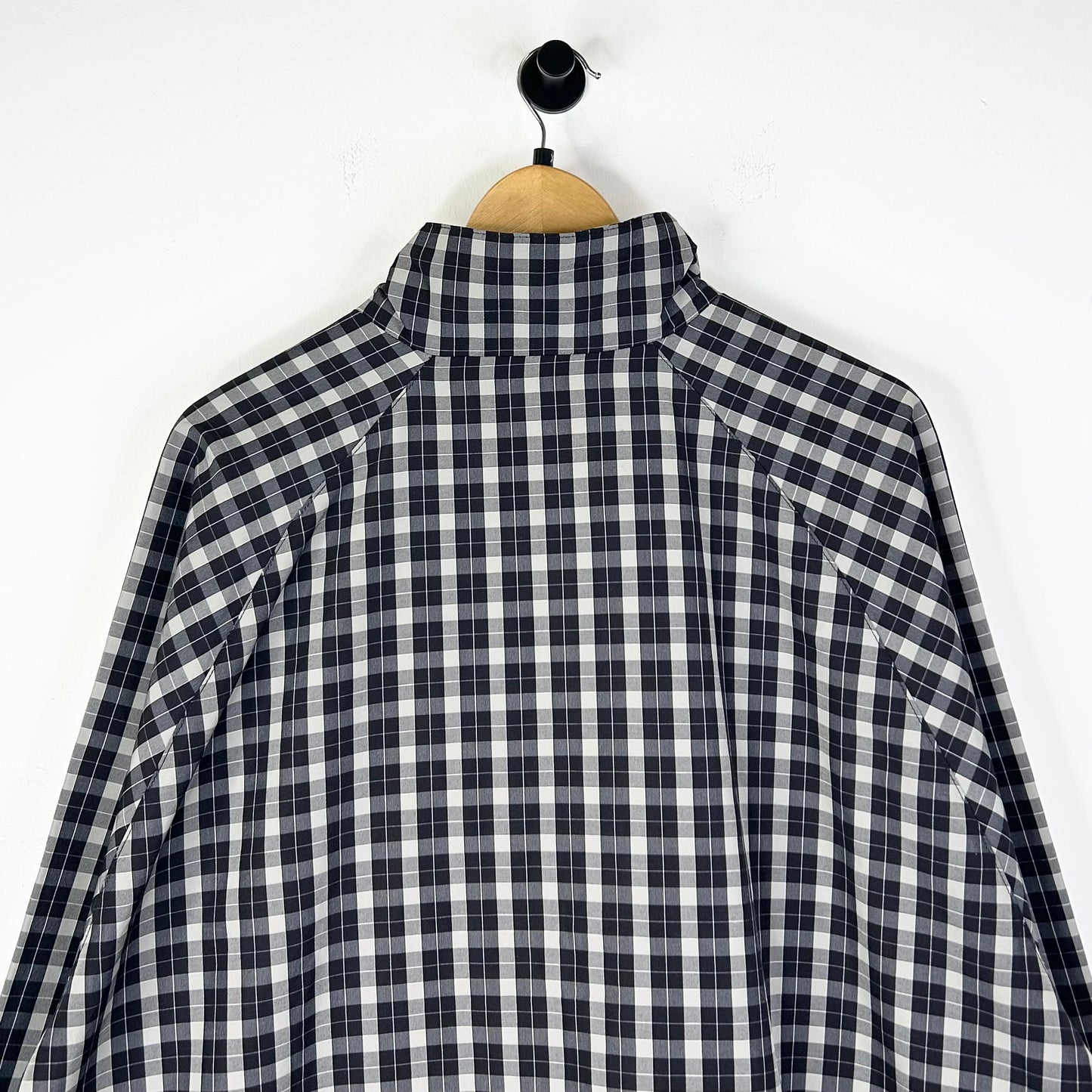 SUPREME PLAID TRACK JACKET BLACK