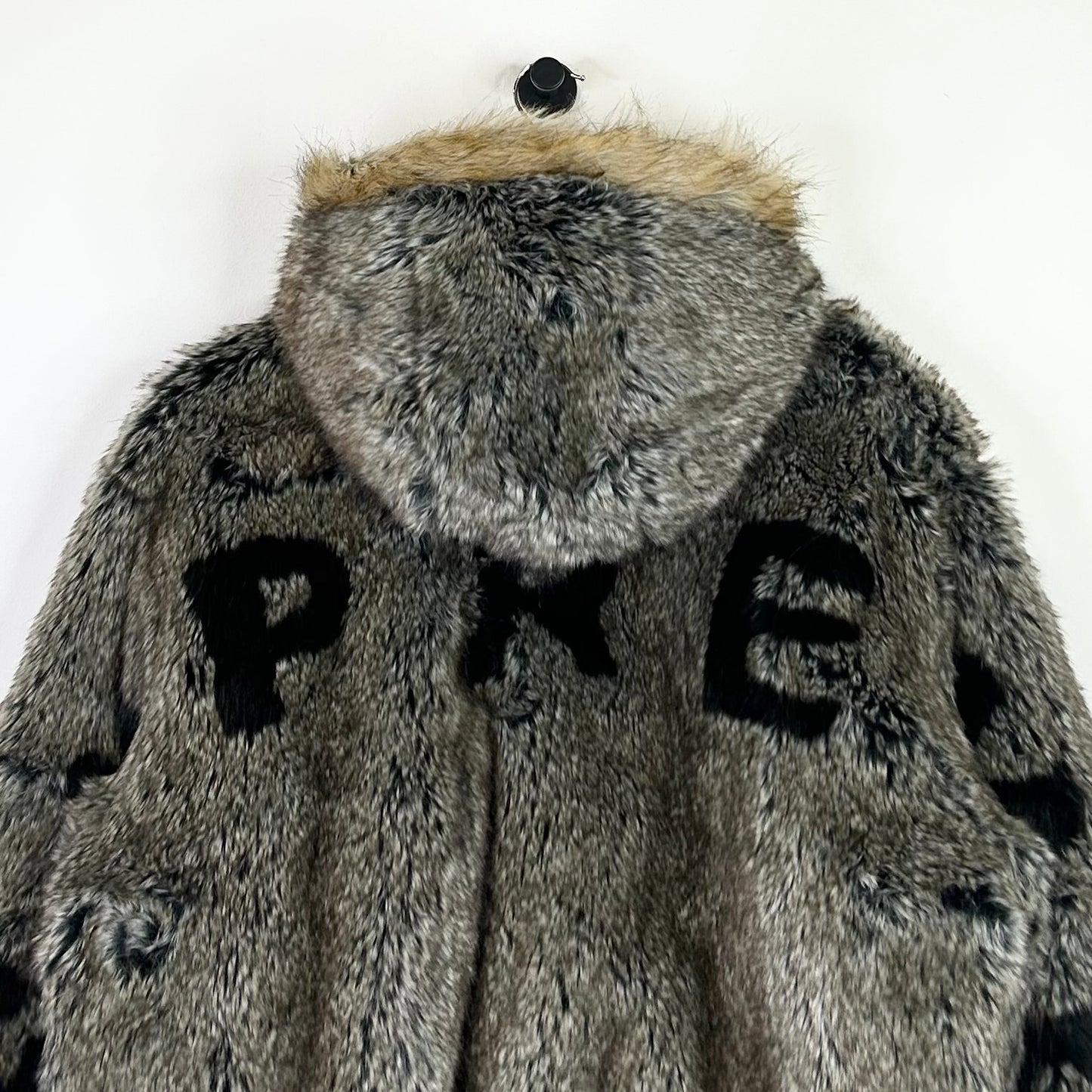 SUPREME REVRSIBLE FAUX FUR HOODED WORK JACKET RED