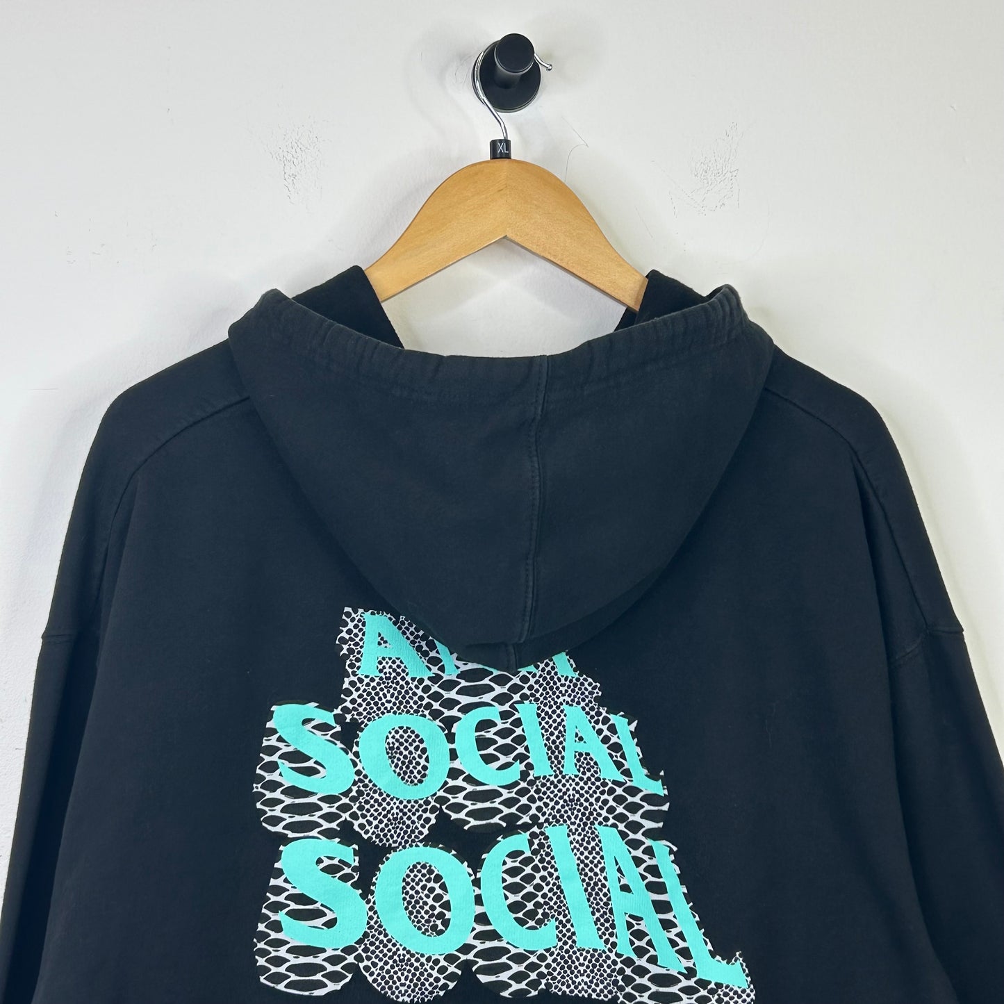 ANTI SOCIAL SOCIAL CLUB GLITCH BLACK HOODIE