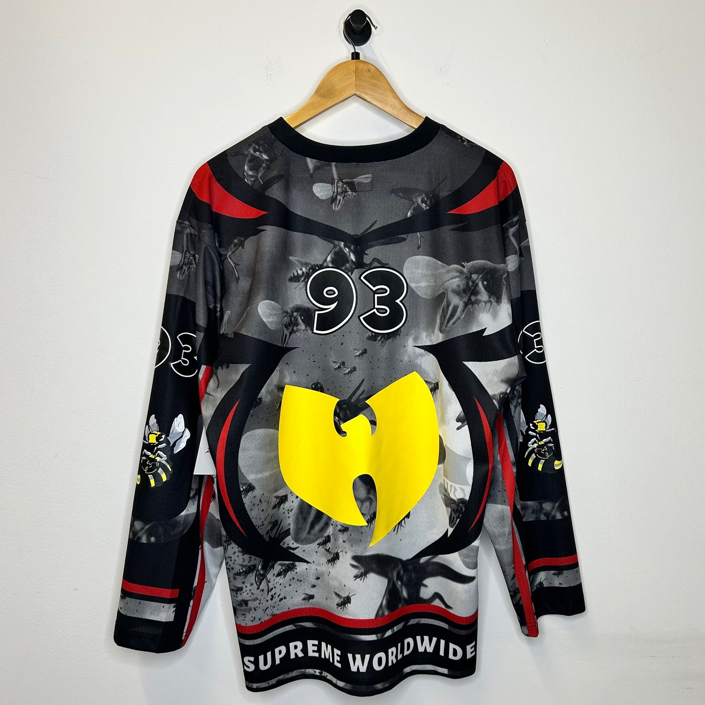 SUPREME WU-TANG CLAN HOCKEY JERSEY BLACK RED