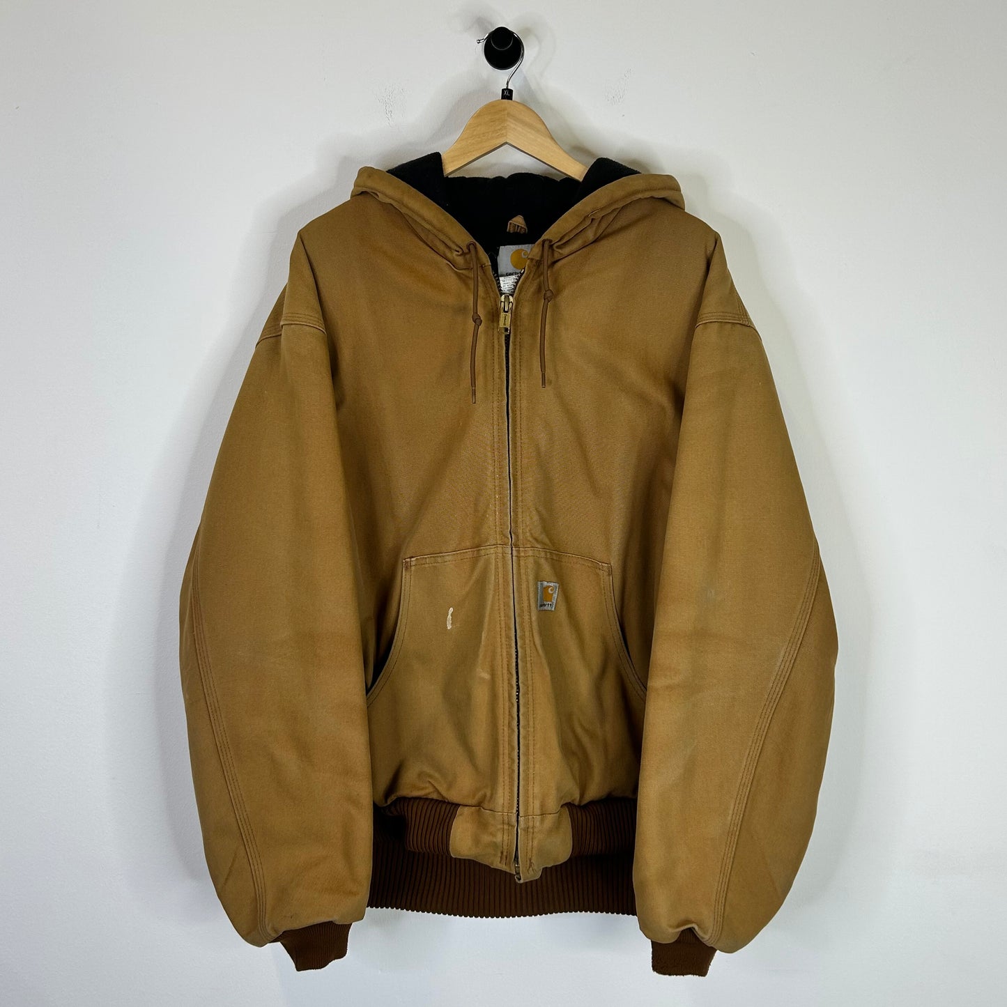 CARHARTT WHEAT FLEECE LINED HOODED JACKET