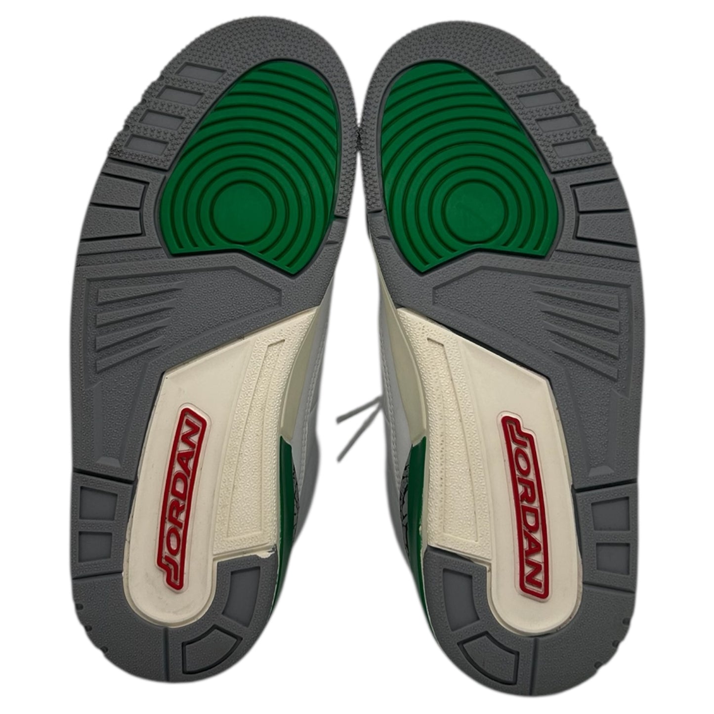 PREOWNED JORDAN 3 LUCKY GREEN SIZE 5Y