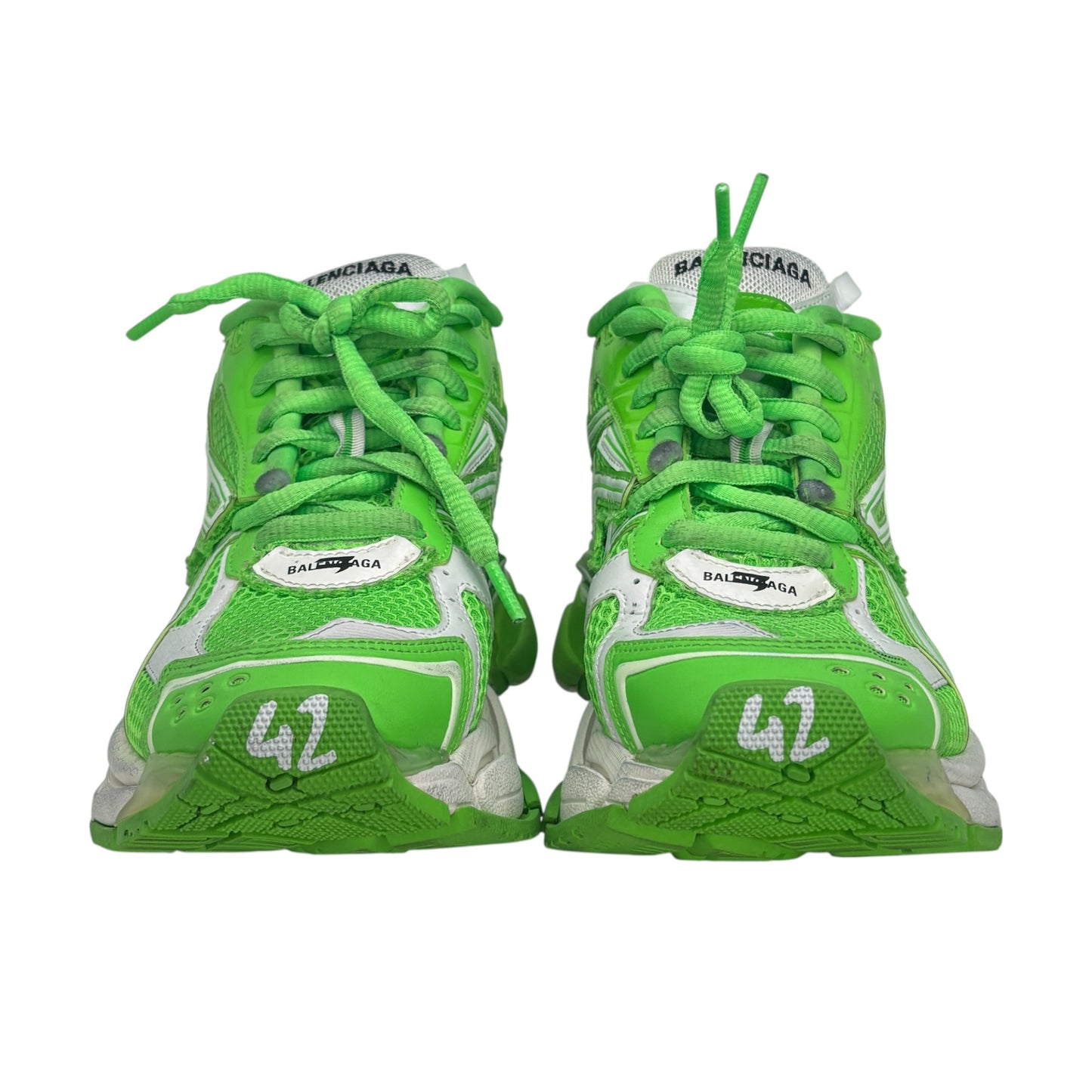 PREOWNED BALENCIAGA LIME GREEN RUNNER