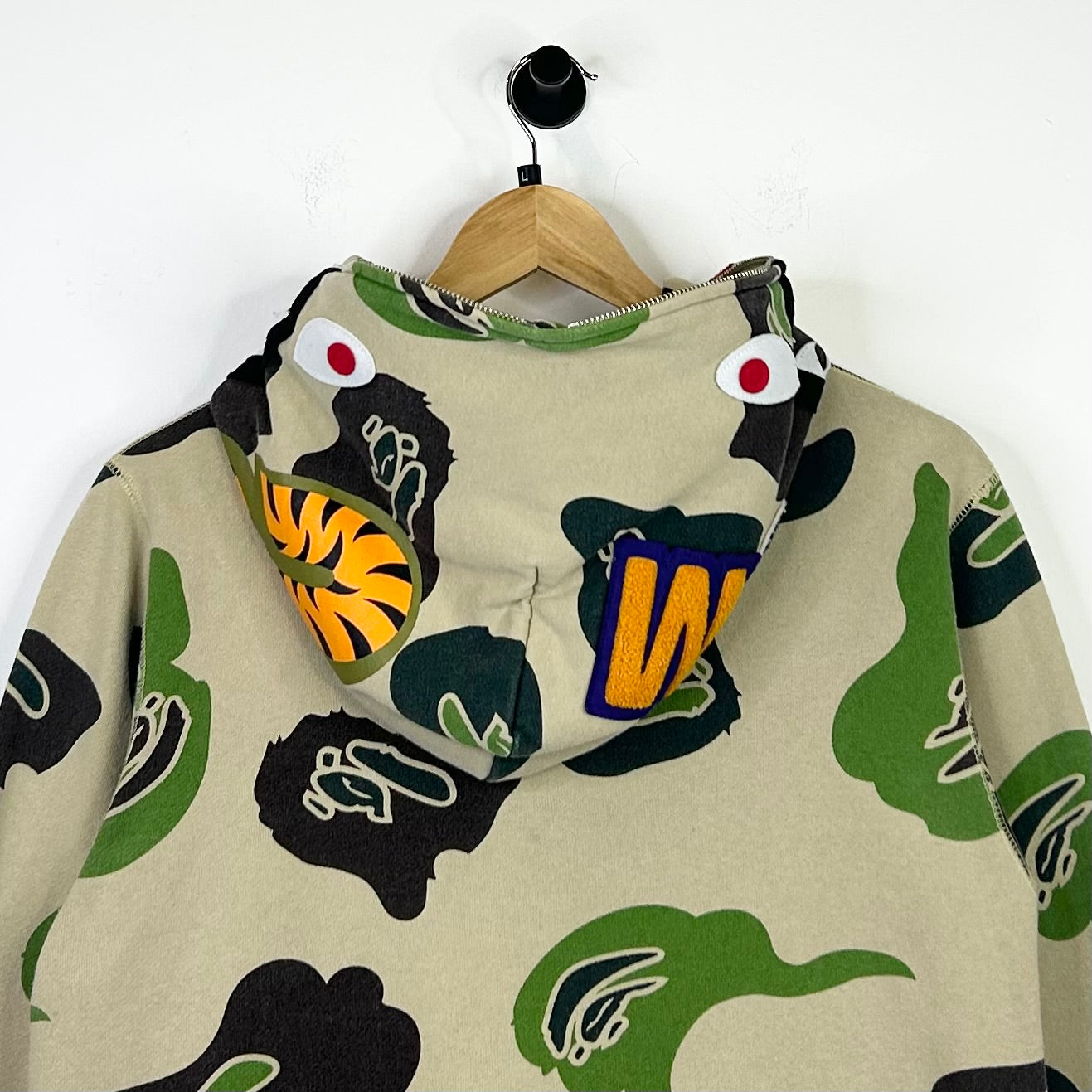 BAPE DEF CAMO SHARK FULL ZIP HOODIE A BATHING APE