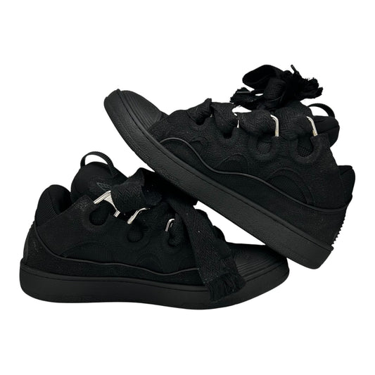 PREOWNED LANVIN CURB BLACK SNEAKER