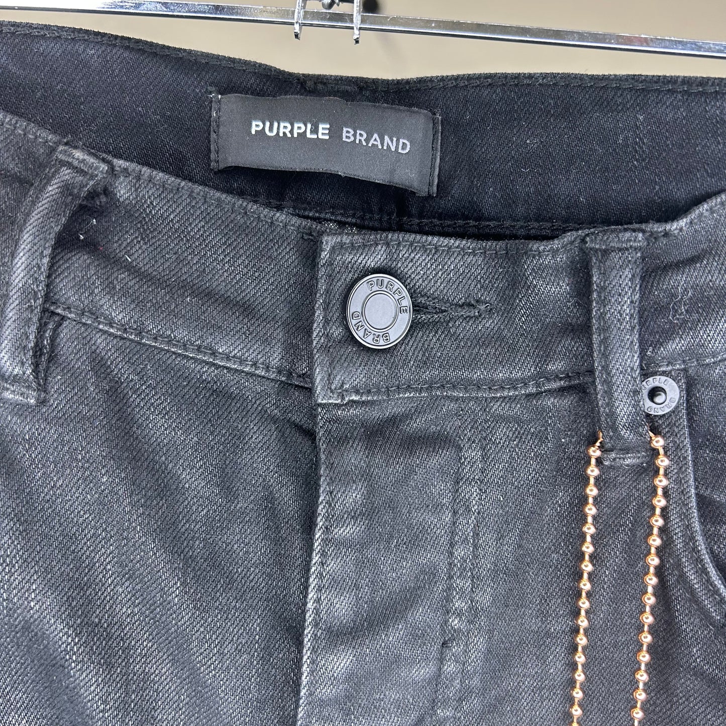PURPLE SKINNY JEAN BLACK