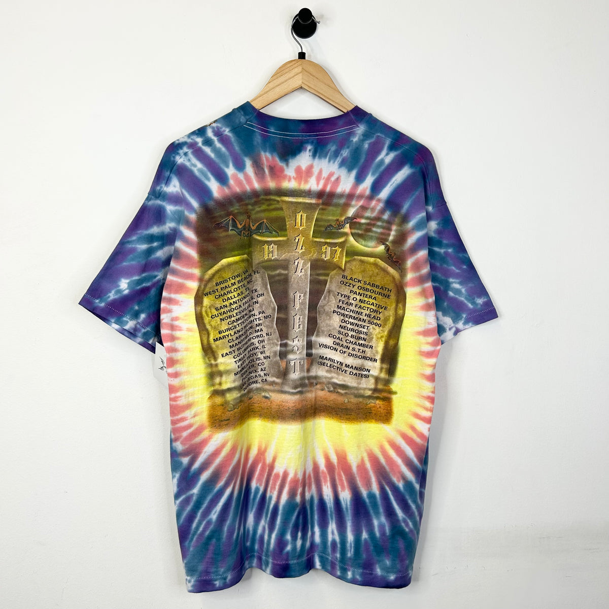 OZZY OSBOURN 1997 OZZ FEST TIE DYE TEE