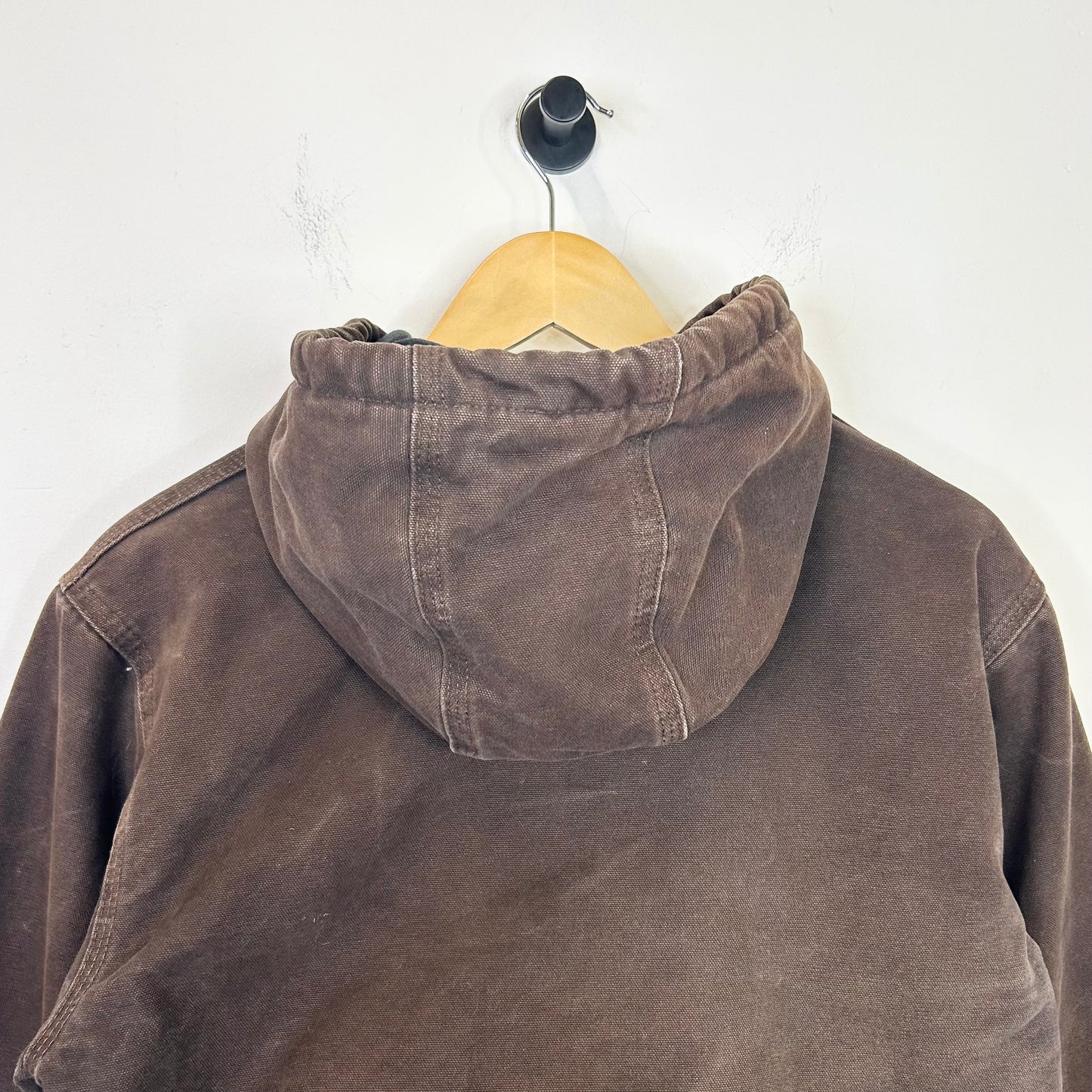 BROWN FADED CARHARTT HOODED JACKET