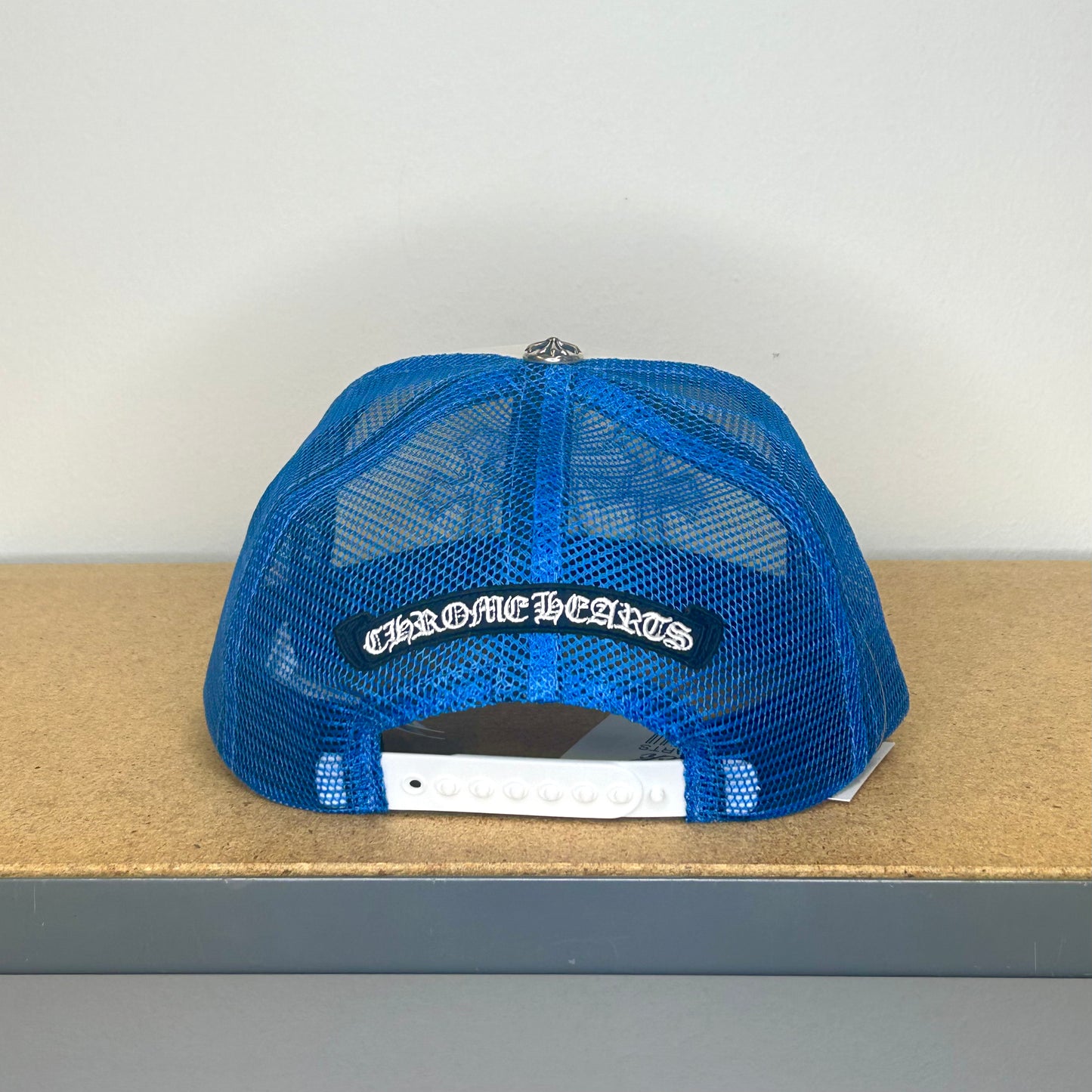 CHROME HEARTS BLUE TRIPLE CROSS TRUCKER
