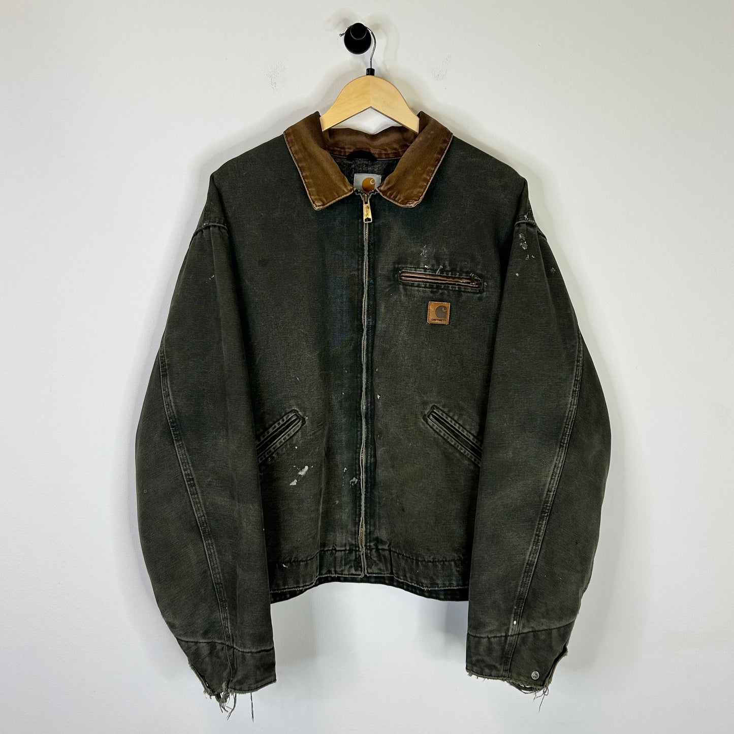 CARHARTT OLIVE GREEN DETROIT JACKET