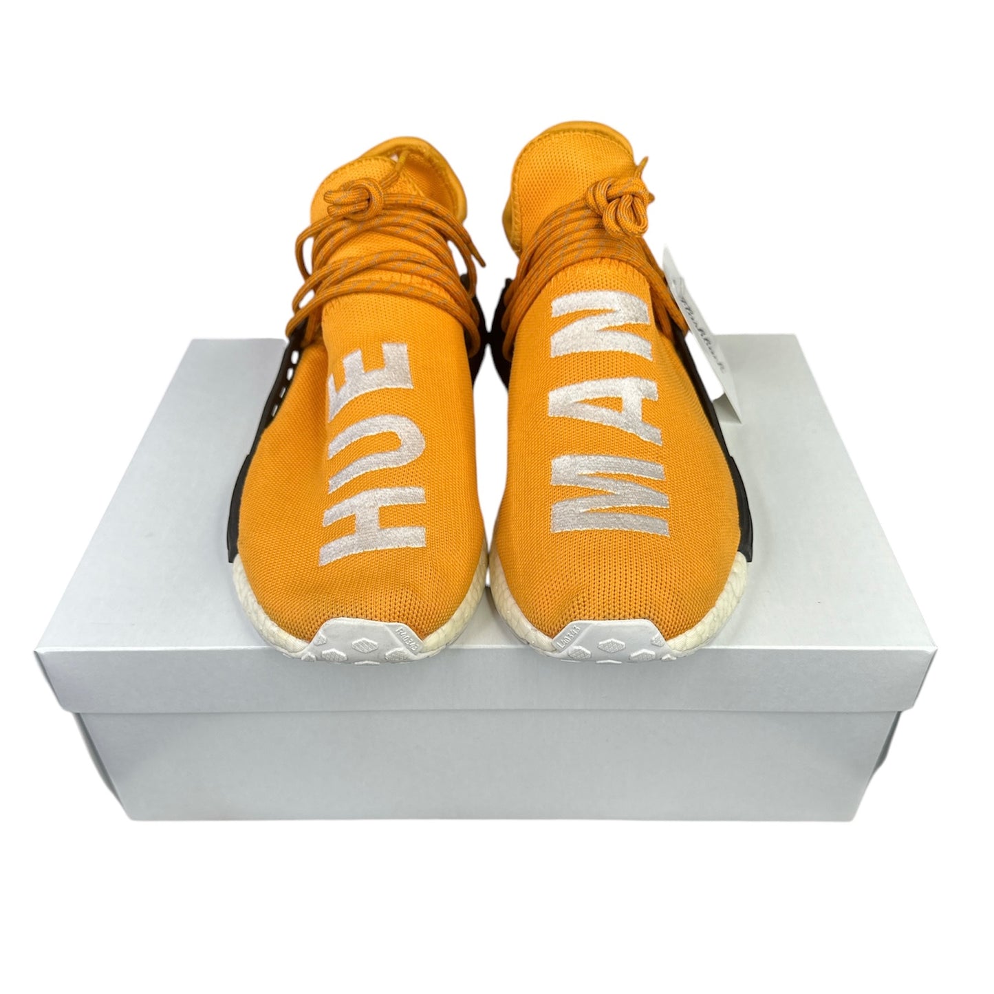 PREOWNED ADIDAS HUMAN RACE ORANGE SZ 12