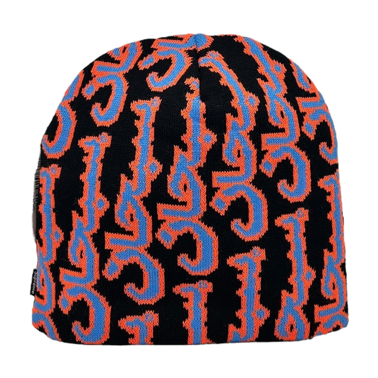 SUPREME ARABIC JACQUARD BLACK BEANIE