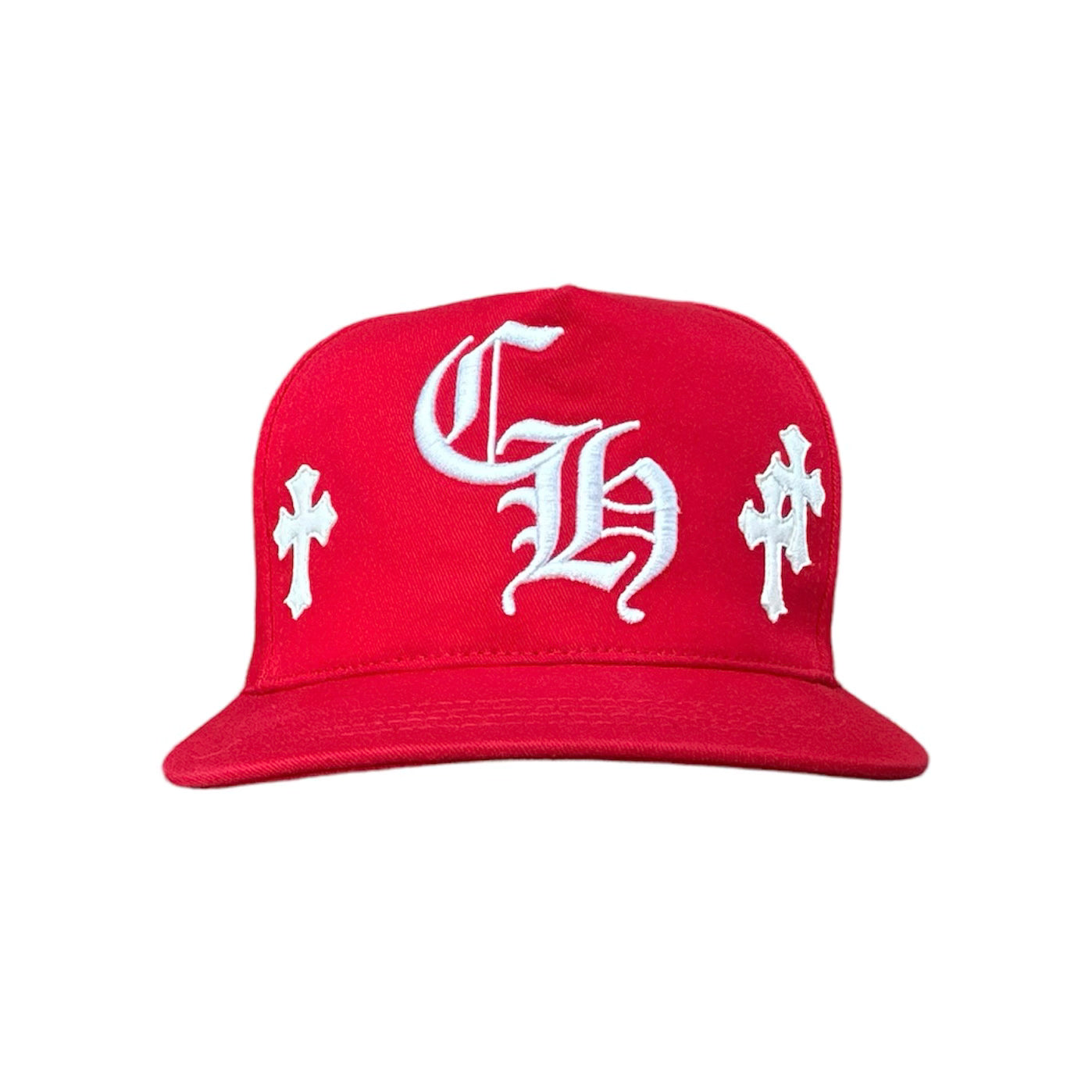 Chrome Hearts Cross Patch Red CH Baseball Hat – Flashback
