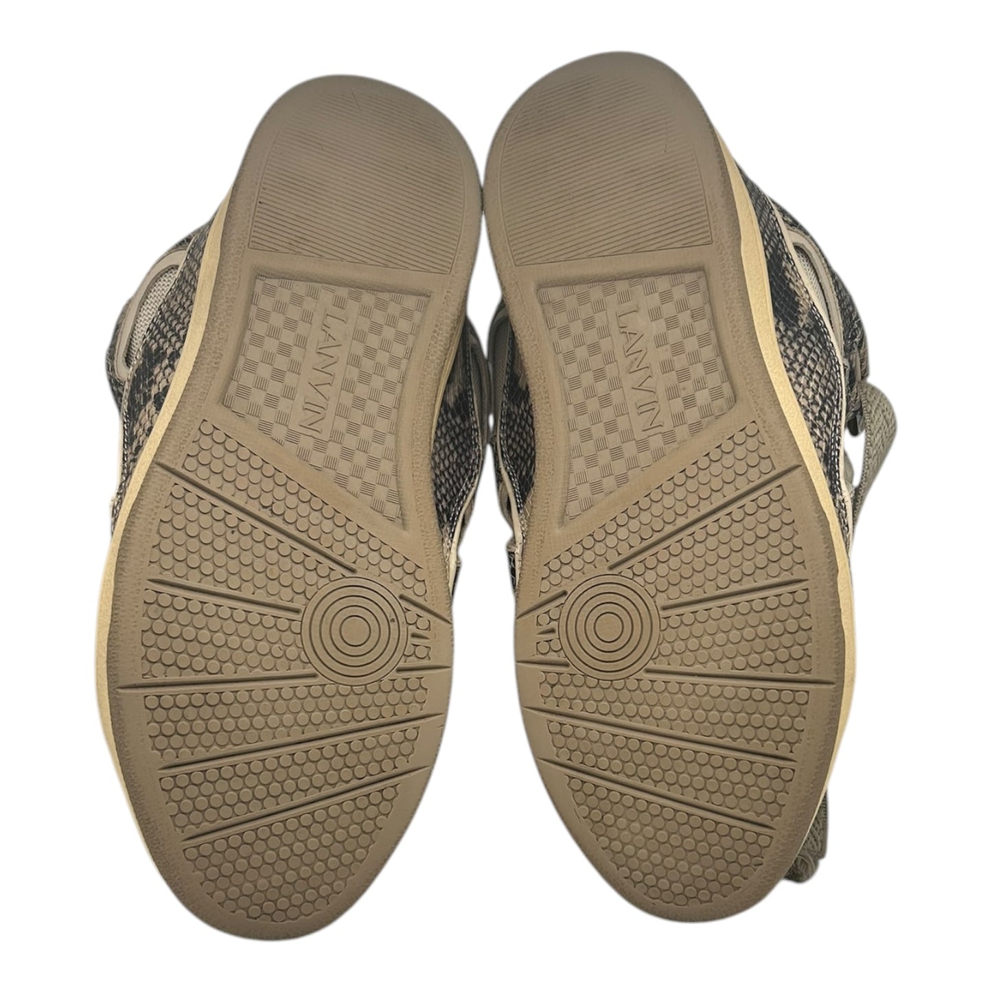 PREOWNED LANVIN CURB BEIGE PYTHON